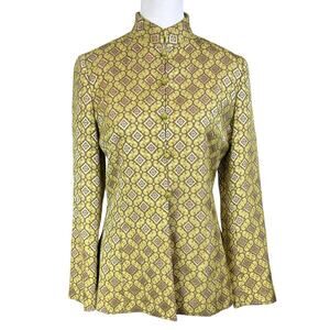 ICB International Concept Brand Japanese Designer Jacket Green Sz 4